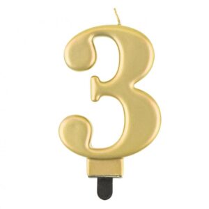 Auksinė žvakutė - ,,3''