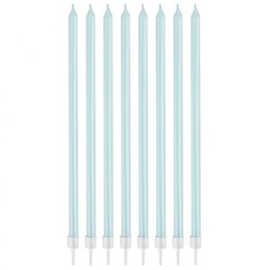 Šviesiai mėlynos žvakutės