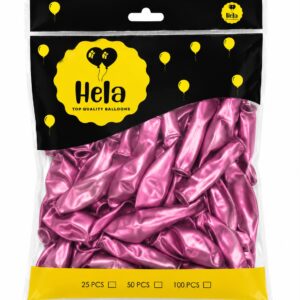 Hela 13cm guminiai chrominiai balionai magenta