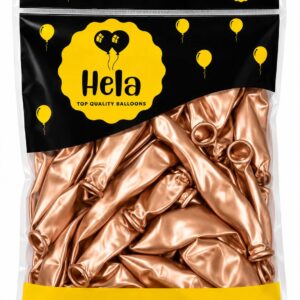 Hela 13cm guminiai chrominiai balionai rose gold