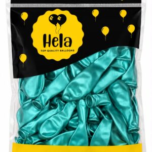 Hela 13cm guminiai chrominiai balionai green