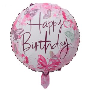 Hela folinis „Happy birthday butterfly" balionas 46 cm.