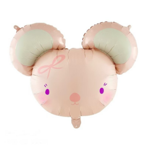 Hela folinis „Pink Mouse” balionas, 68x59 cm.