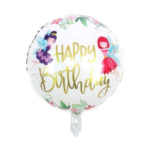 Hela folinis „Happy birthday fairy“ balionas, 46 cm.