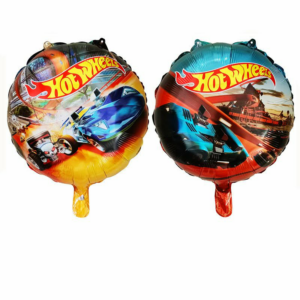 Hela folinis „Hot Wheels“ balionas, dvipusis, 46 cm.