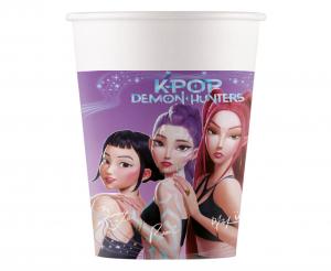 Vienkartiniai puodeliai K-POP DEMON HUNTERS 200 ml, 8 pcs.